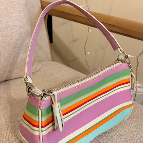 Coach Handbags - Vintage Y2K Coach F10802 Colorful Stripe Rare Small Purse | Excellent Condition